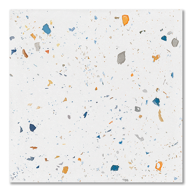 Venezia White Terrazzo Effect Wall & Floor Tiles - 185 x 185mm