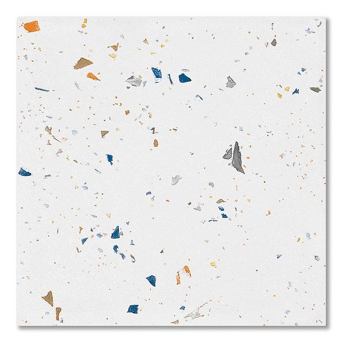 Venezia White Terrazzo Effect Wall & Floor Tiles - 185 x 185mm