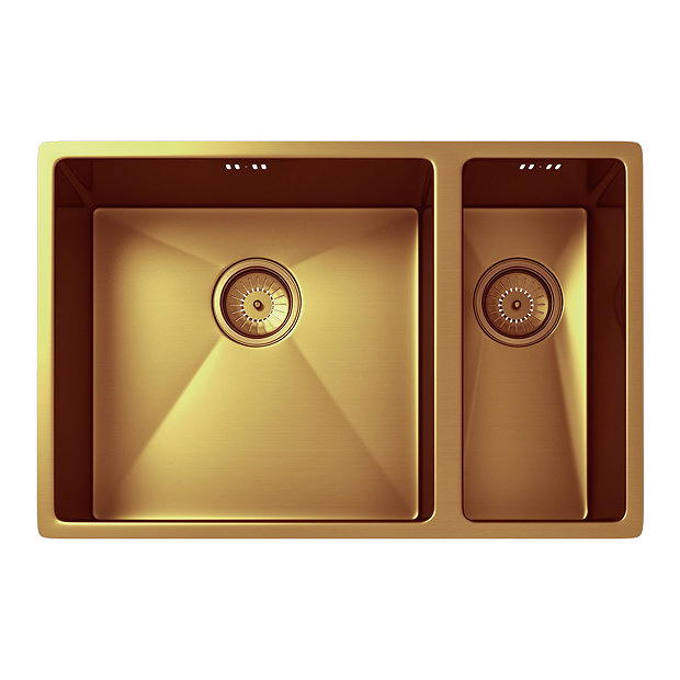 Venice 1.5 Bowl Brushed Copper Undermount Stainless Steel Kitchen Sink