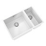 Venice 1.5 Bowl Matt White Undermount Composite Kitchen Sink