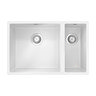 Venice 1.5 Bowl Matt White Undermount Composite Kitchen Sink - 670 x 440mm