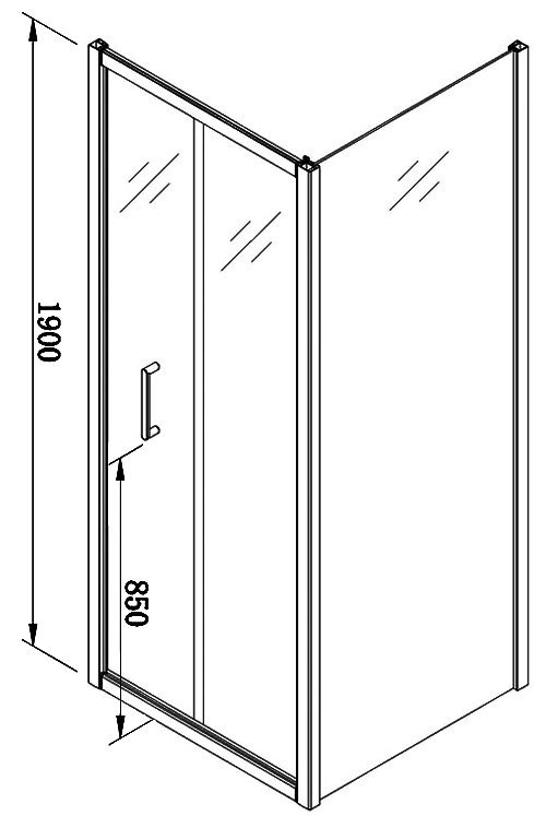 Venice 1000 x 1000mm Bi-Fold Door Shower Enclosure + Pearlstone Tray