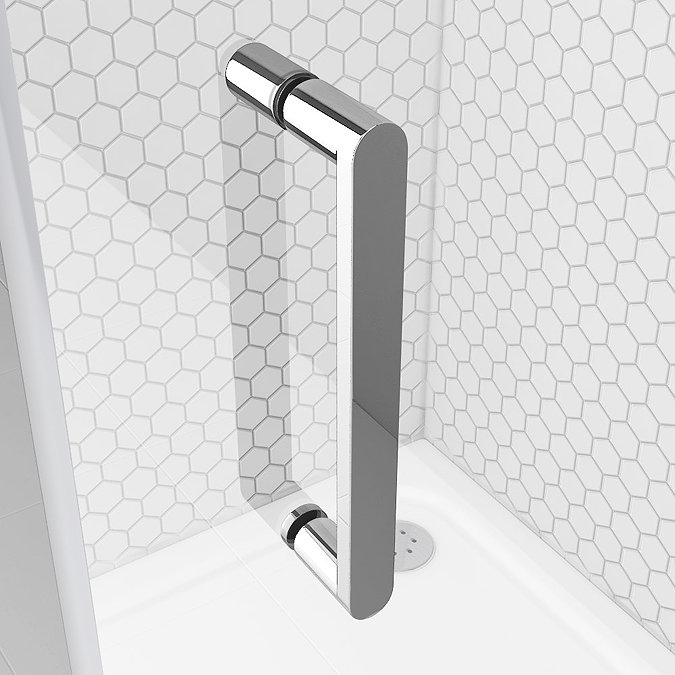 Venice 1000 x 1000mm Pivot Door Shower Enclosure + Pearlstone Tray