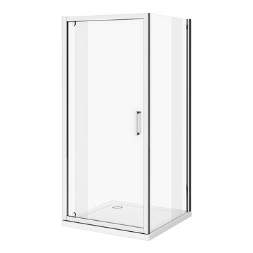 Venice 1000 x 1000mm Pivot Door Shower Enclosure + Pearlstone Tray