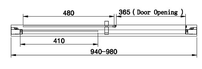 Venice 1000 x 1900 Sliding Shower Door