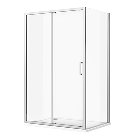 Venice 1000 x 800mm Sliding Door Shower Enclosure + Pearlstone Tray