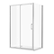 Venice 1000 x 800mm Sliding Door Shower Enclosure + Pearlstone Tray