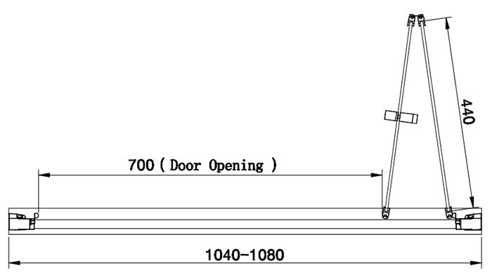 Venice 1100 x 1900 Bi-Fold Shower Door