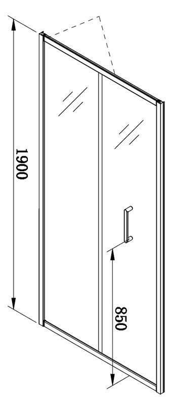 Venice 1100 x 1900 Bi-Fold Shower Door