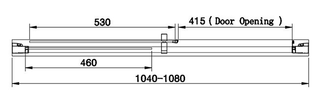 Venice 1100 x 1900 Sliding Shower Door