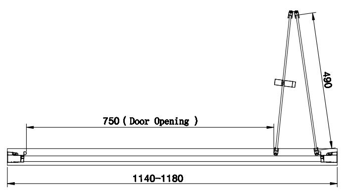 Venice 1200 x 1900 Bi-Fold Shower Door