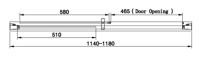 Venice 1200 x 1900 Sliding Shower Door