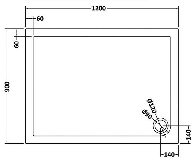 Venice 1200 x 900mm Sliding Door Shower Enclosure + Pearlstone Tray