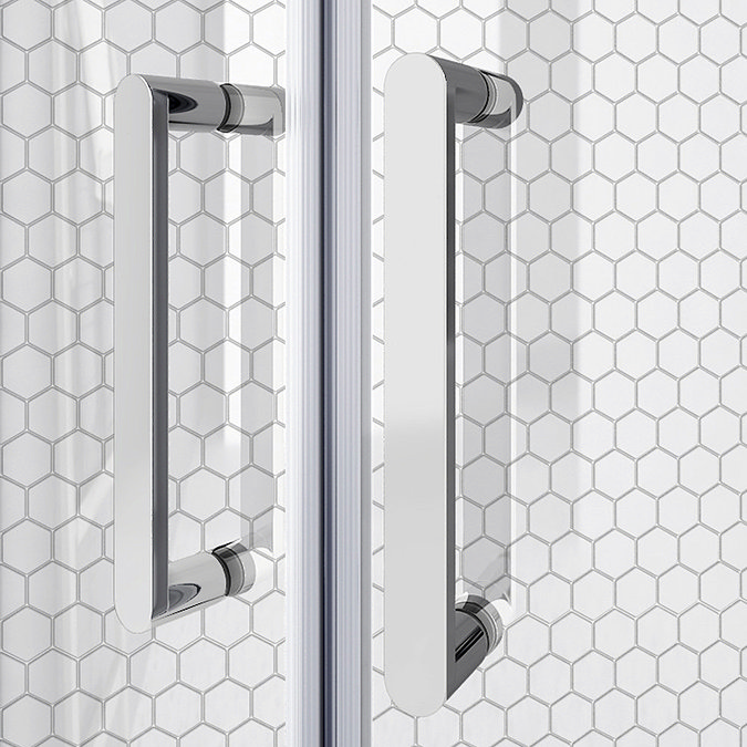 Venice 1400 x 800mm Double Sliding Door Shower Enclosure without Tray