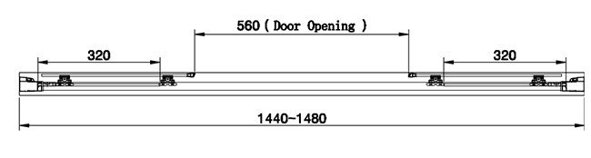 Venice 1500 x 1900 Double Sliding Shower Door