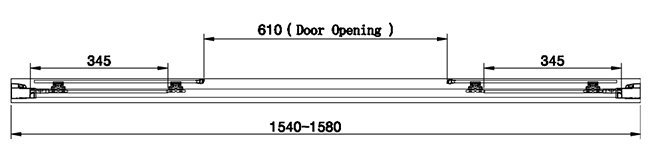 Venice 1600 x 1900 Double Sliding Shower Door