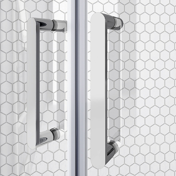 Venice 1700 x 800mm Double Sliding Door Shower Enclosure + Pearlstone Tray