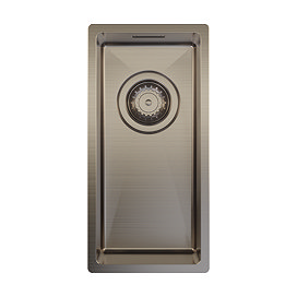 Venice 210 x 430mm Gunmetal 0.5 Undermount Kitchen Sink + Waste