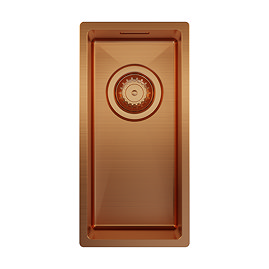 Venice 210 x 430mm Copper 0.5 Undermount Kitchen Sink + Waste