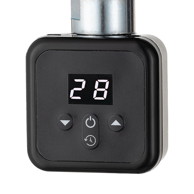 Venice 300W Square Digital Thermostatic Heating Element Matt Black