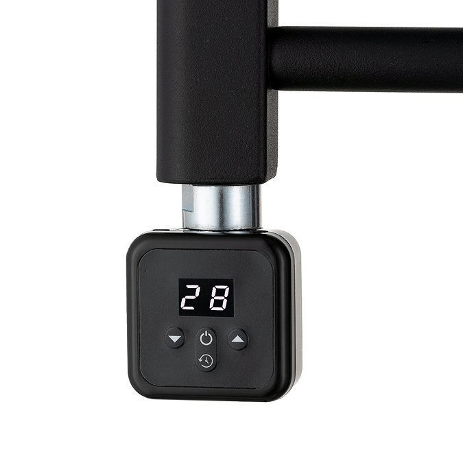 Venice 300W Square Digital Thermostatic Heating Element Matt Black