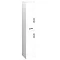 Venice 350x300mm Gloss White Tallboy Unit with Matt Black Handles Large Image