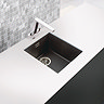 Venice 370 x 460mm Granite Gunmetal 1.0 Undermount Kitchen Sink & Waste