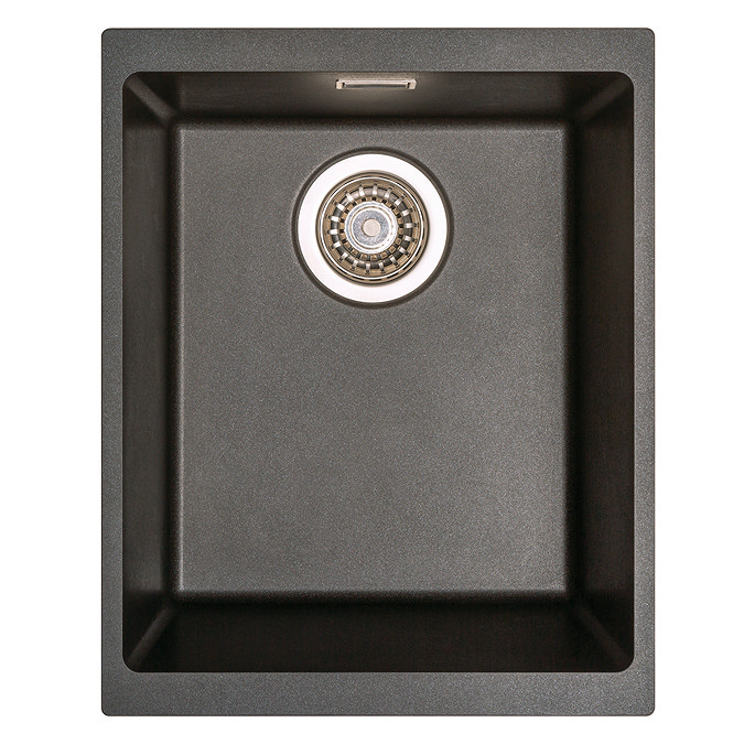 Venice 370 x 460mm Granite Gunmetal 1.0 Undermount Kitchen Sink & Waste