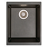 Venice 370 x 460mm Granite Gunmetal 1.0 Undermount Kitchen Sink & Waste