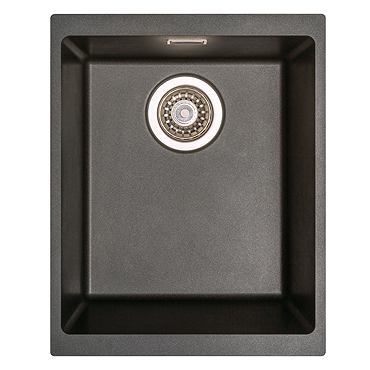 Venice 370 x 460mm Granite Gunmetal 1.0 Undermount Kitchen Sink & Waste