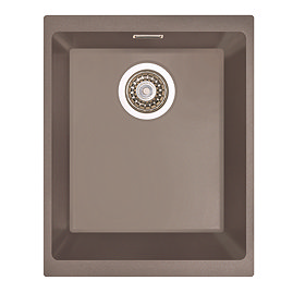 Venice 370 x 460mm Granite Taupe 1.0 Undermount Kitchen Sink & Waste