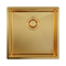 Venice 430 x 430mm Brushed Brass 1.0 Undermount Kitchen Sink + Waste