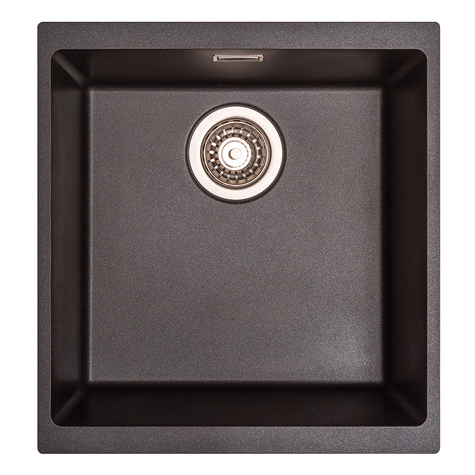 Venice 430 x 460mm Granite Gunmetal 1.0 Undermount Kitchen Sink & Waste