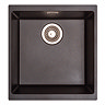 Venice 430 x 460mm Granite Gunmetal 1.0 Undermount Kitchen Sink & Waste