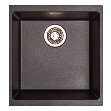 Venice 430 x 460mm Granite Gunmetal 1.0 Undermount Kitchen Sink & Waste