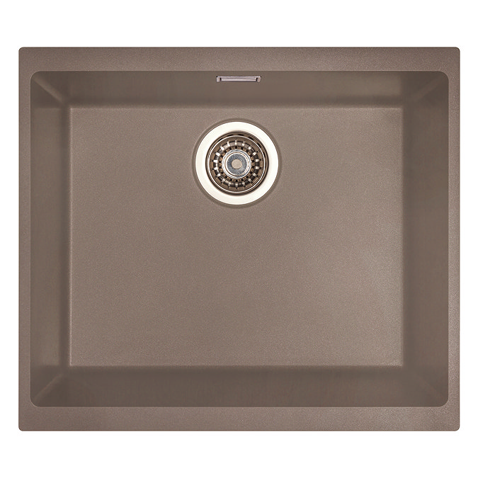 Venice 530 x 460mm Granite Taupe 1.0 Undermount Kitchen Sink & Waste