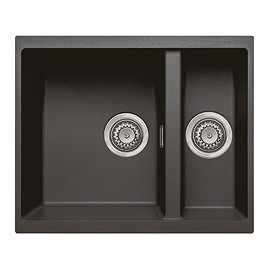 Venice 555 x 460mm Granite Gunmetal 1.5 Undermount/Inset Kitchen Sink & Waste
