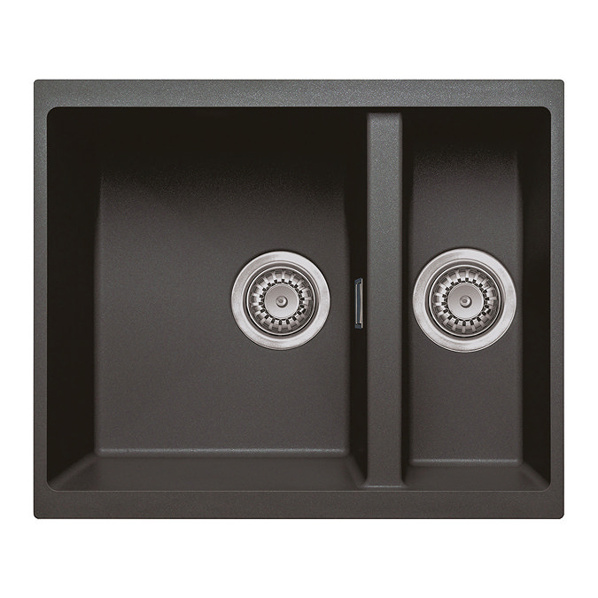 Venice 555 x 460mm Granite Gunmetal 1.5 Undermount/Inset Kitchen Sink & Waste