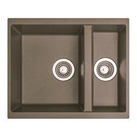 Venice 555 x 460mm Granite Taupe 1.5 Undermount Kitchen Sink & Waste