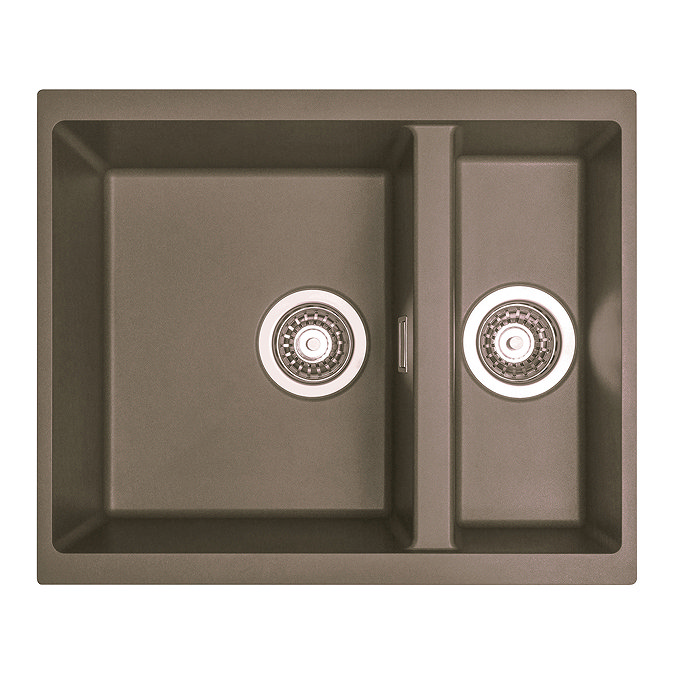 Venice 555 x 460mm Granite Taupe 1.5 Undermount Kitchen Sink & Waste