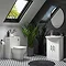 Venice 560mm Gloss White Vanity Unit + Toilet Package Large Image
