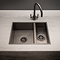 Venice 580 x 430mm Gunmetal 1.5 Undermount/Inset Kitchen Sink + Waste