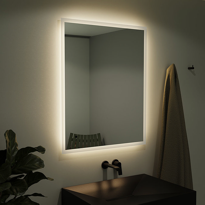Venice 600 x 800mm Rectangular LED Illuminated Anti-Fog Bathroom Mirror  Profile Large Image