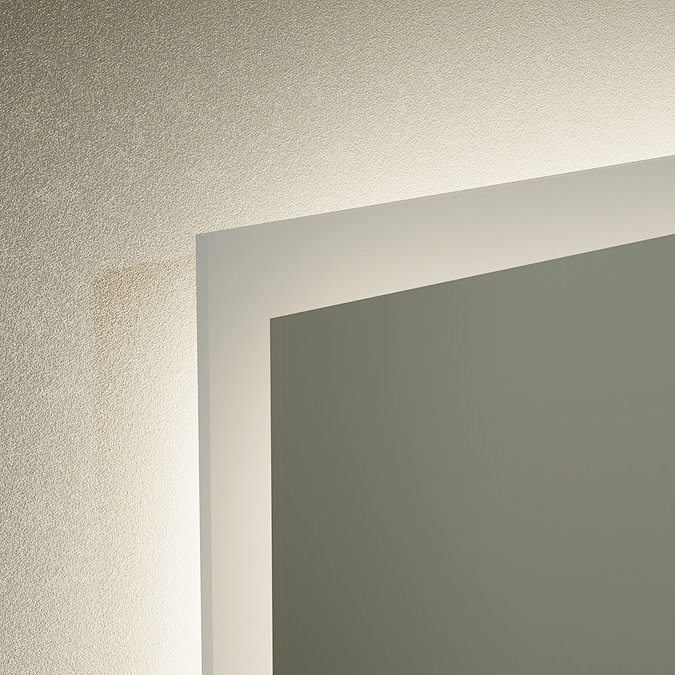 Venice 600 x 800mm Rectangular LED Illuminated Anti-Fog Bathroom Mirror  In Bathroom Large Image