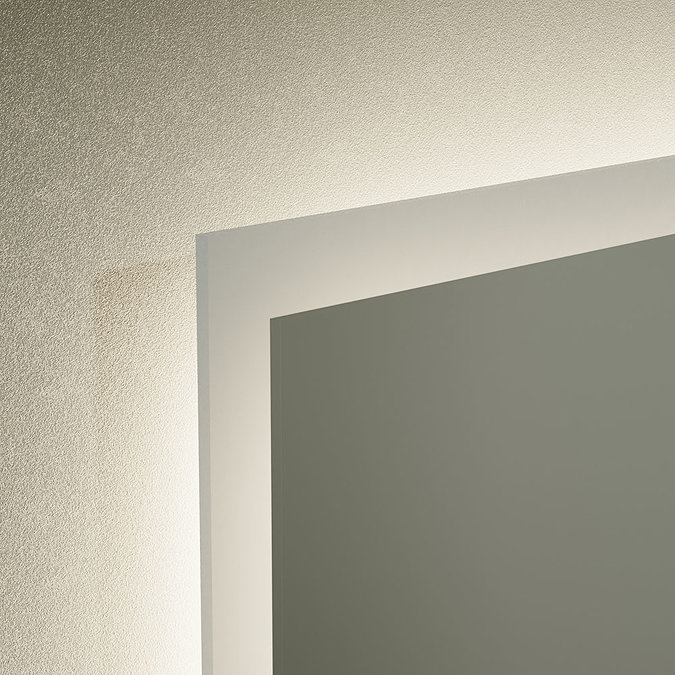 Venice 600 x 800mm Rectangular LED Illuminated Anti-Fog Bathroom Mirror In Bathroom Large Image