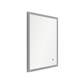 Venice 600 x 800mm Rectangular LED Illuminated Anti-Fog Bathroom Mirror Large Image