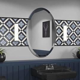 Venice 600 x 900mm Oval Bevelled Mirror Large Image