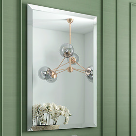 Venice 500 x 800mm Rectangular Bevelled Mirror Large Image