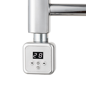 Venice 600W Square Digital Thermostatic Heating Element Chrome