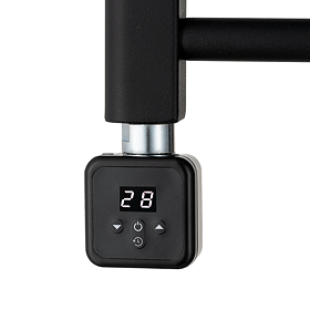 Venice 600W Square Digital Thermostatic Heating Element Matt Black